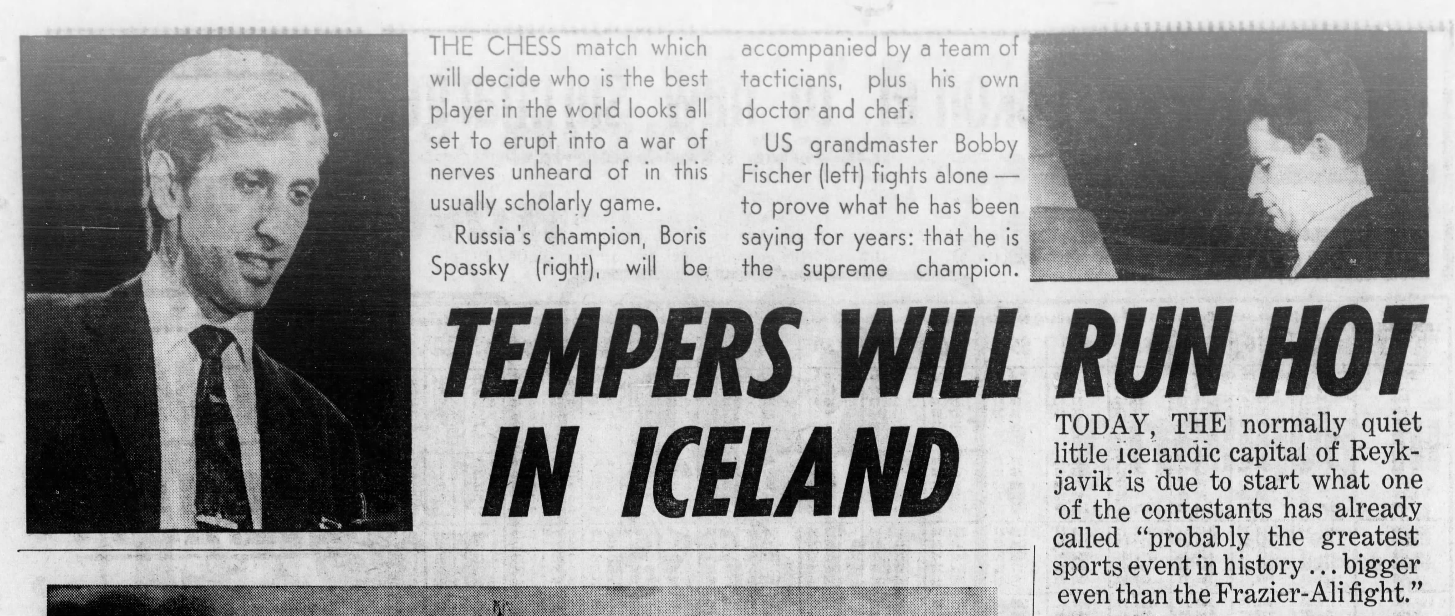 Tempers Will Run Hot In Iceland